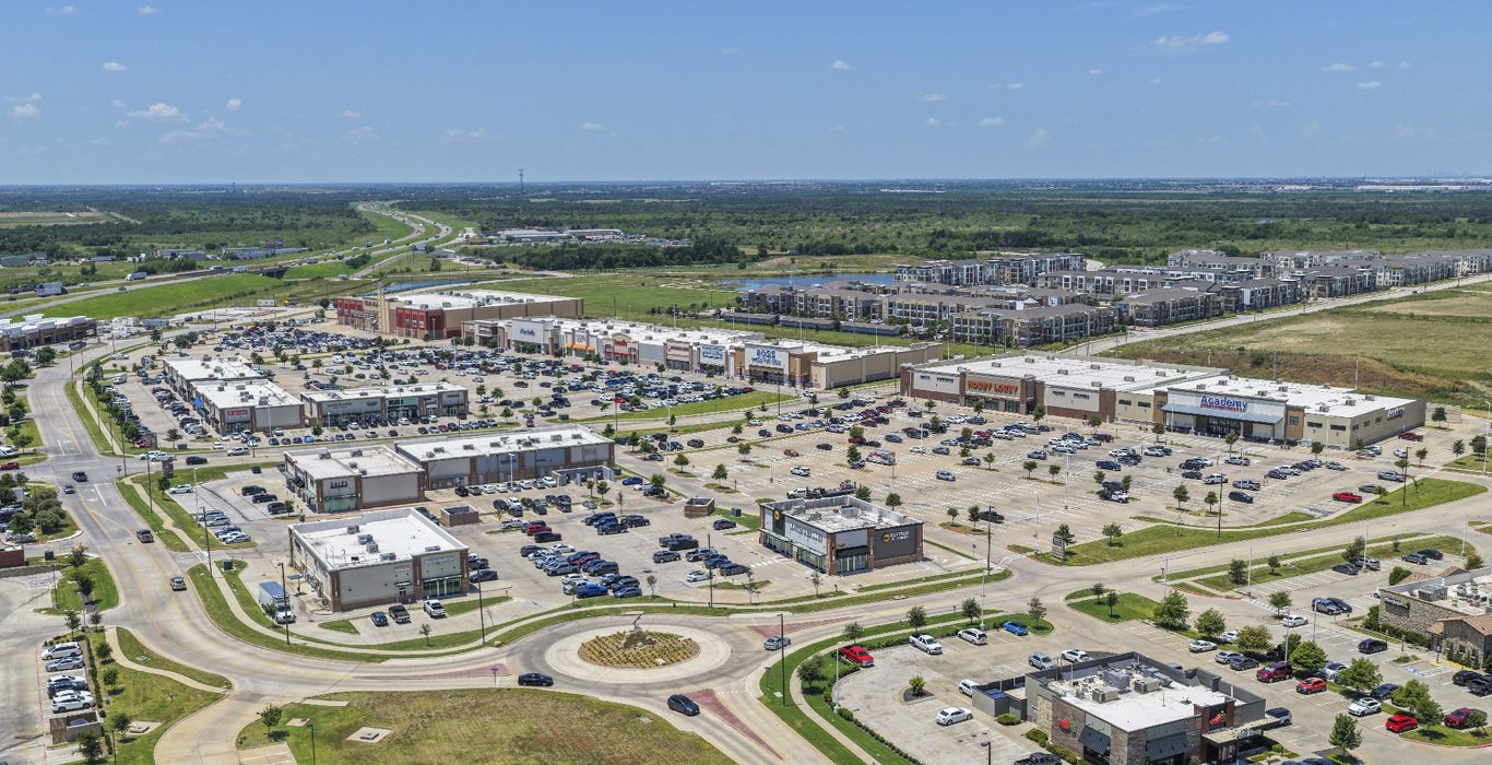 Aerial view of Crossroads at Terrell at I-20 and Spur 557